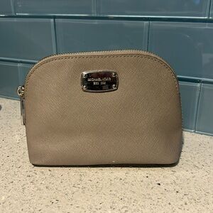 Michael Kors Half Dome Cosmetic Bag Taupe